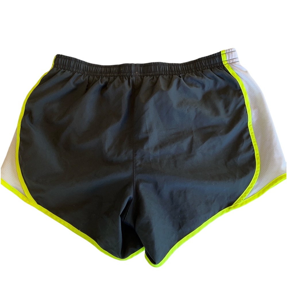 Nike Women's Dri-Fit Gray and Teal Drawstrig Athletic Running Shorts Size Small‎